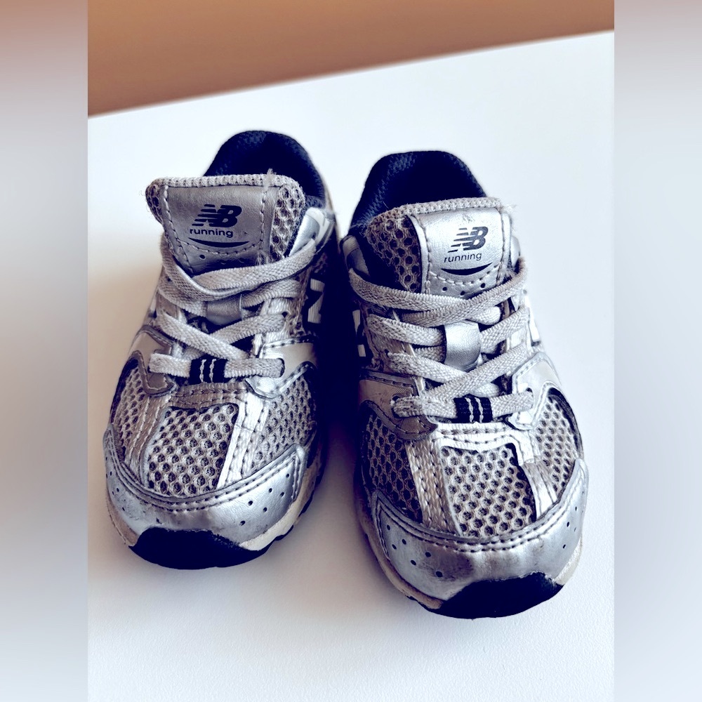 New Balance Kids Metallic 530 Silver Sneakers